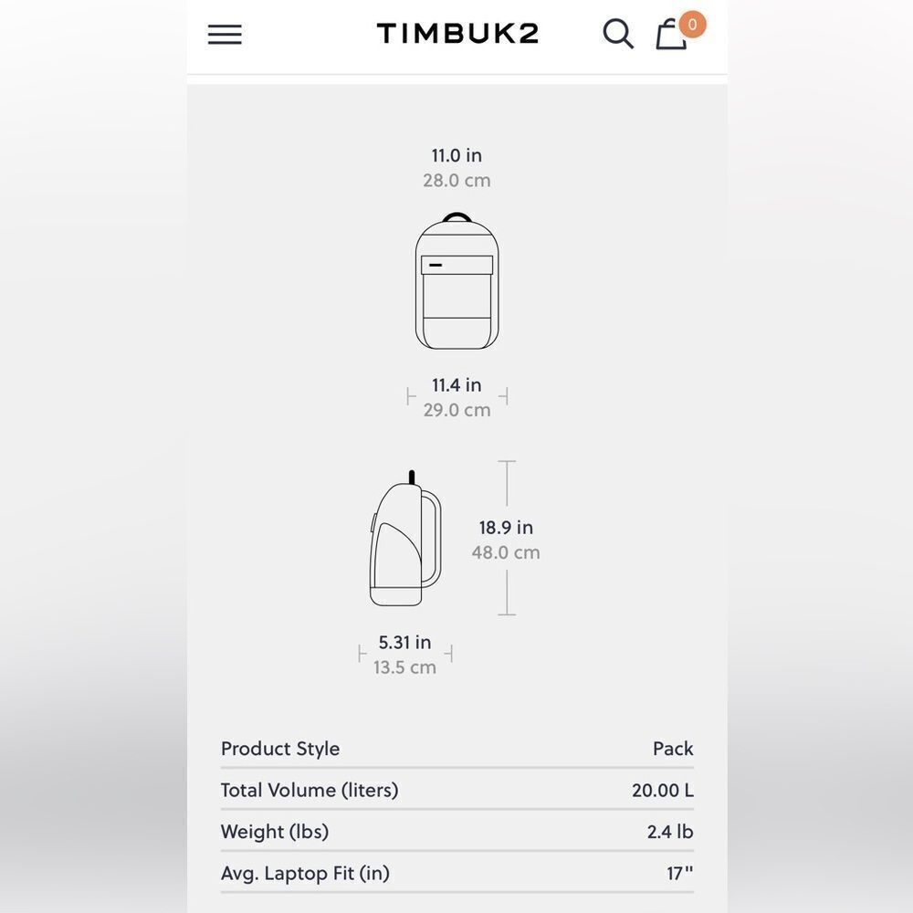 TIMBUK2‎ Authority laptop backpack deluxe NWOT - Picture 11 of 11